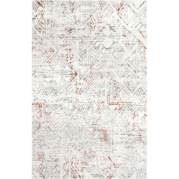 Elizabeth Faded Geometric Area Rug 8ft X 10ft